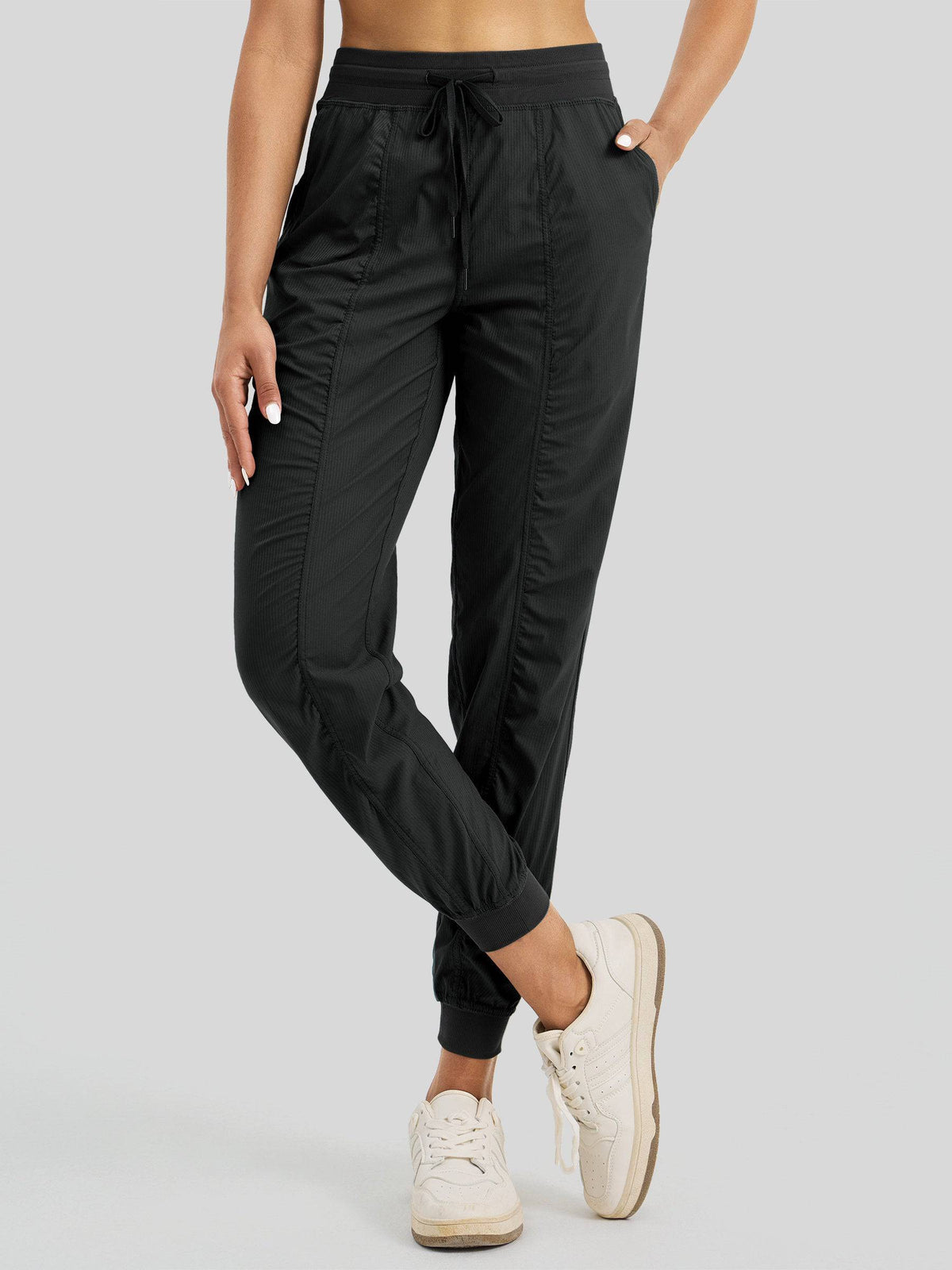 Lavisa - Women's Casual Active Joggers - Quick Dry & Pinstripe