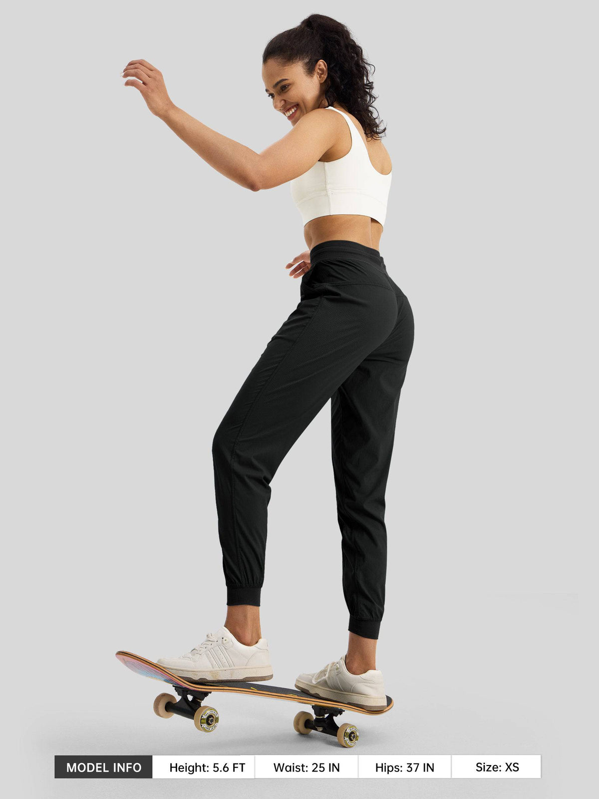 Lavisa - Women's Casual Active Joggers - Quick Dry & Pinstripe