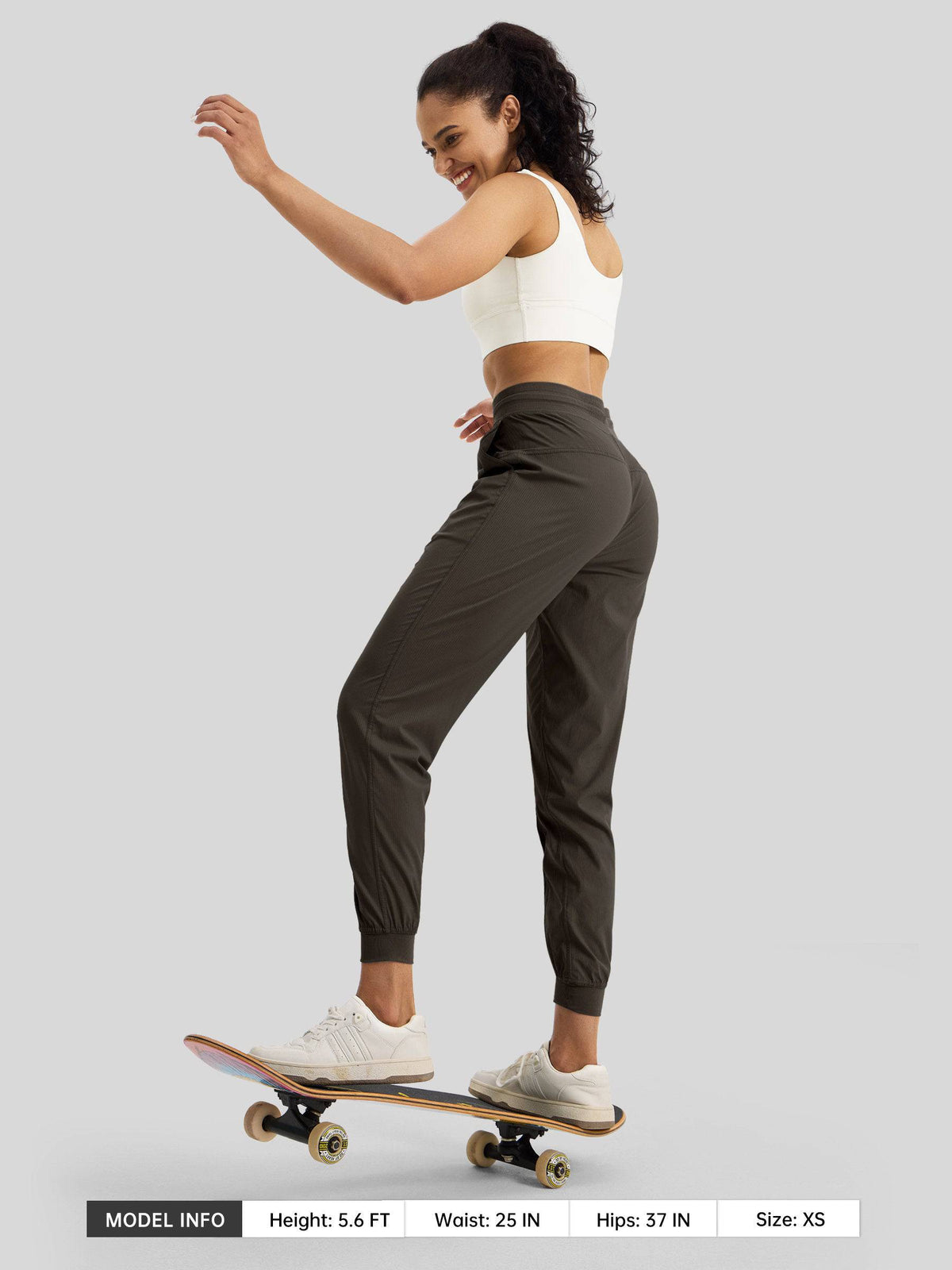 Lavisa - Women's Casual Active Joggers - Quick Dry & Pinstripe
