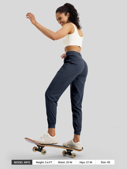 Lavisa - Women's Casual Active Joggers - Quick Dry & Pinstripe