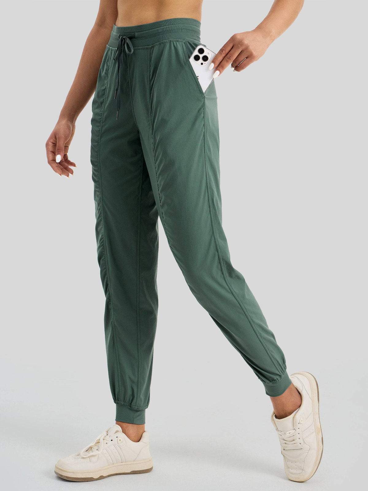 Lavisa - Women's Casual Active Joggers - Quick Dry & Pinstripe