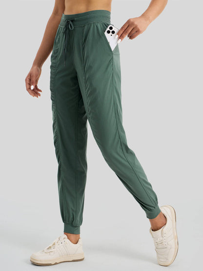Lavisa - Women's Casual Active Joggers - Quick Dry & Pinstripe
