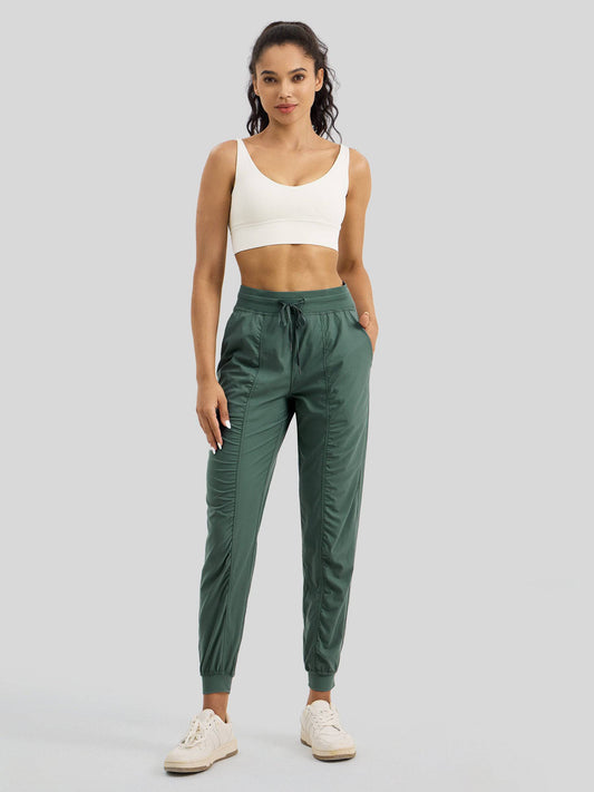 Lavisa - Women's Casual Active Joggers - Quick Dry & Pinstripe