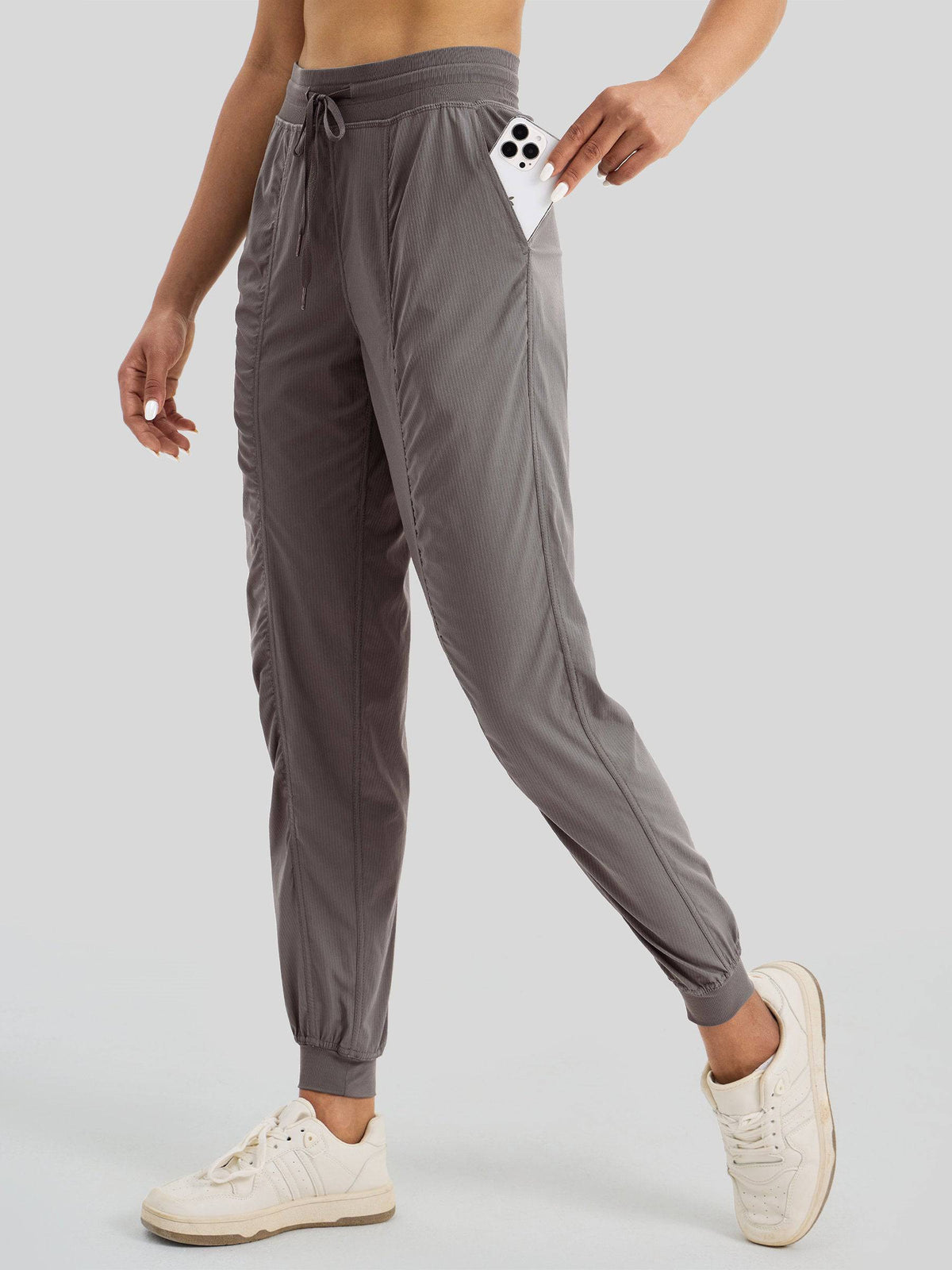 Lavisa - Women's Casual Active Joggers - Quick Dry & Pinstripe