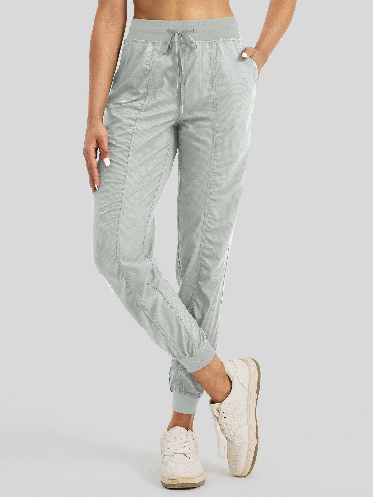 Lavisa - Women's Casual Active Joggers - Quick Dry & Pinstripe