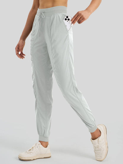Lavisa - Women's Casual Active Joggers - Quick Dry & Pinstripe