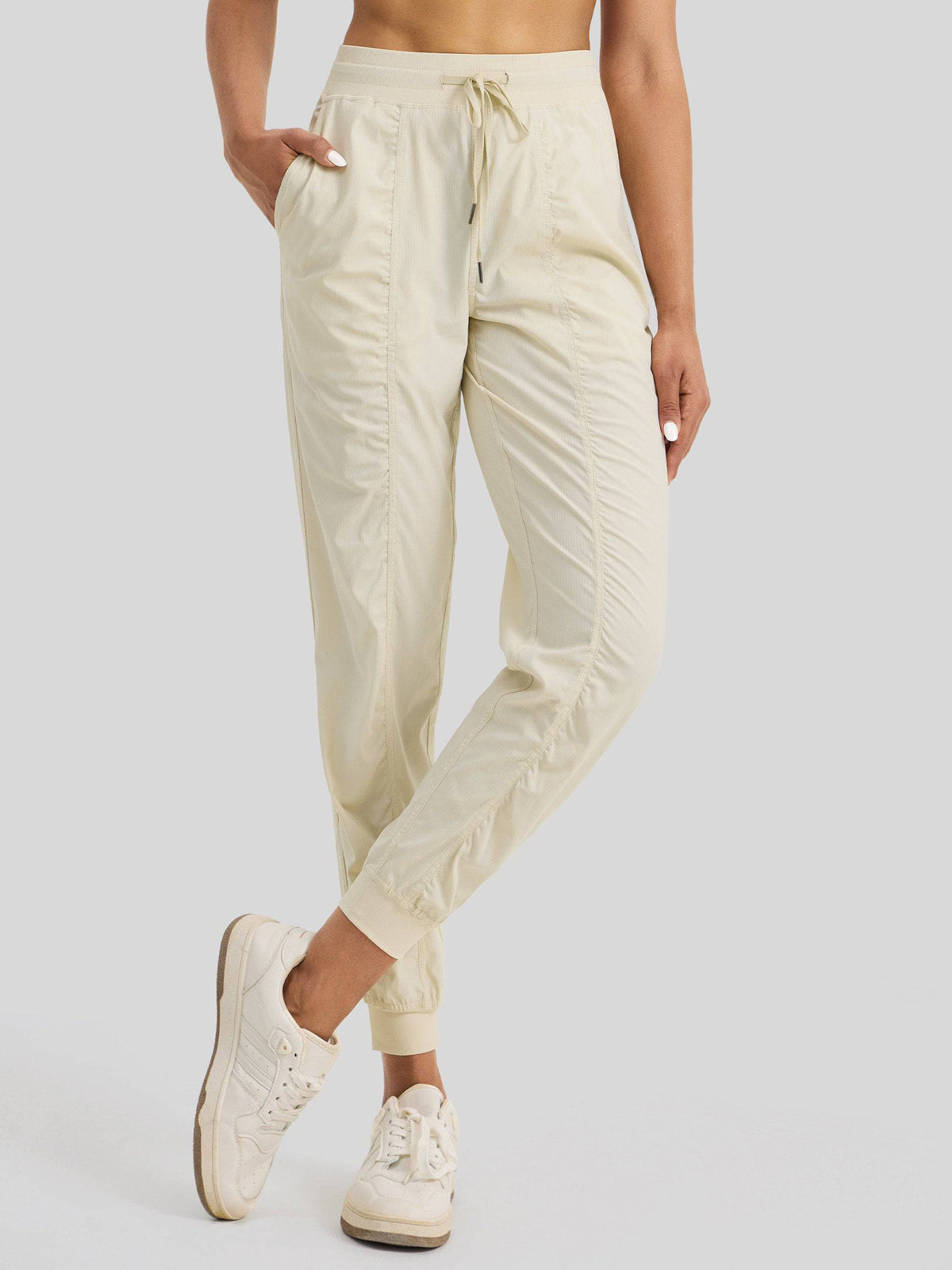 Lavisa - Women's Casual Active Joggers - Quick Dry & Pinstripe