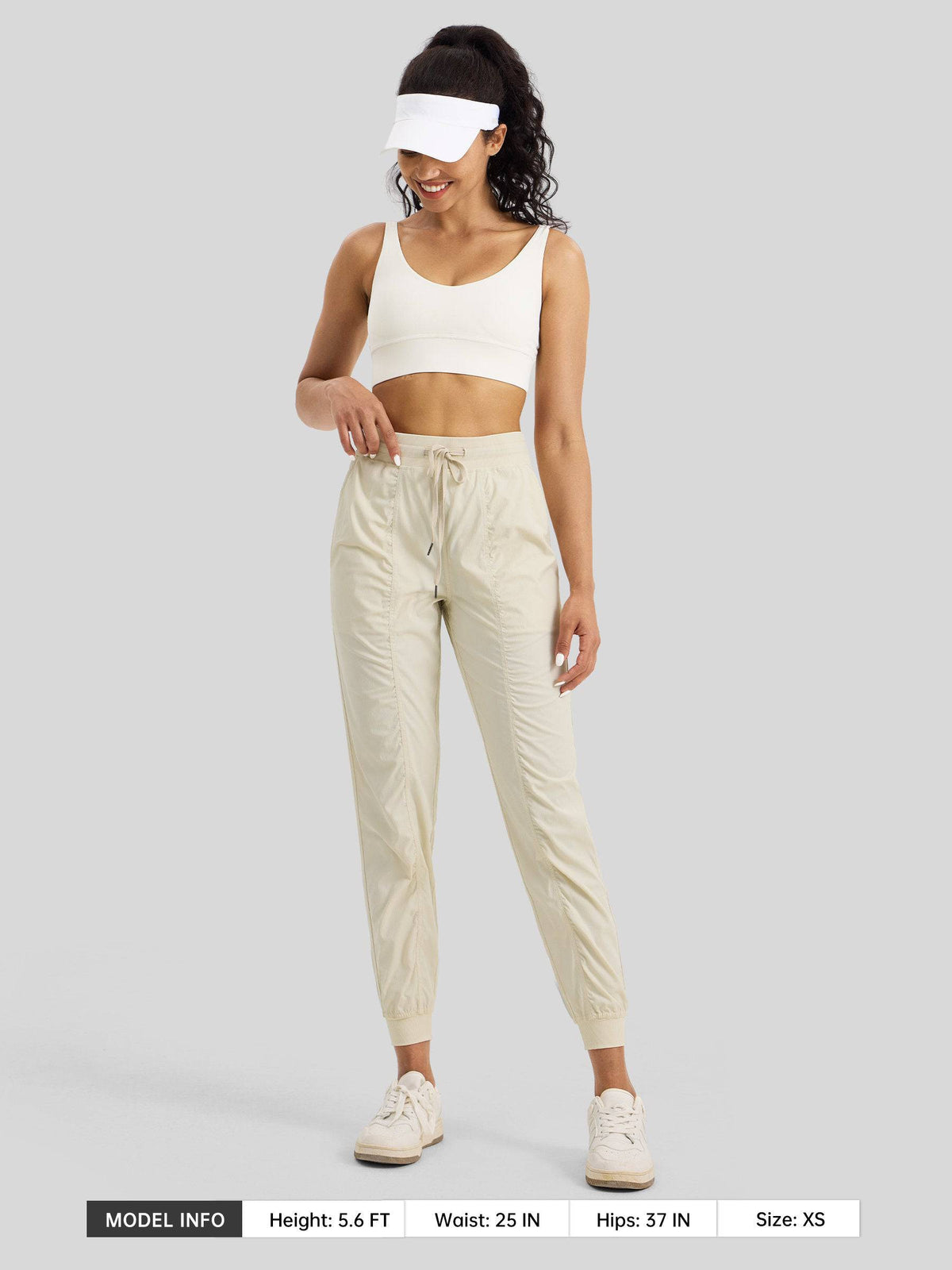 Lavisa - Women's Casual Active Joggers - Quick Dry & Pinstripe