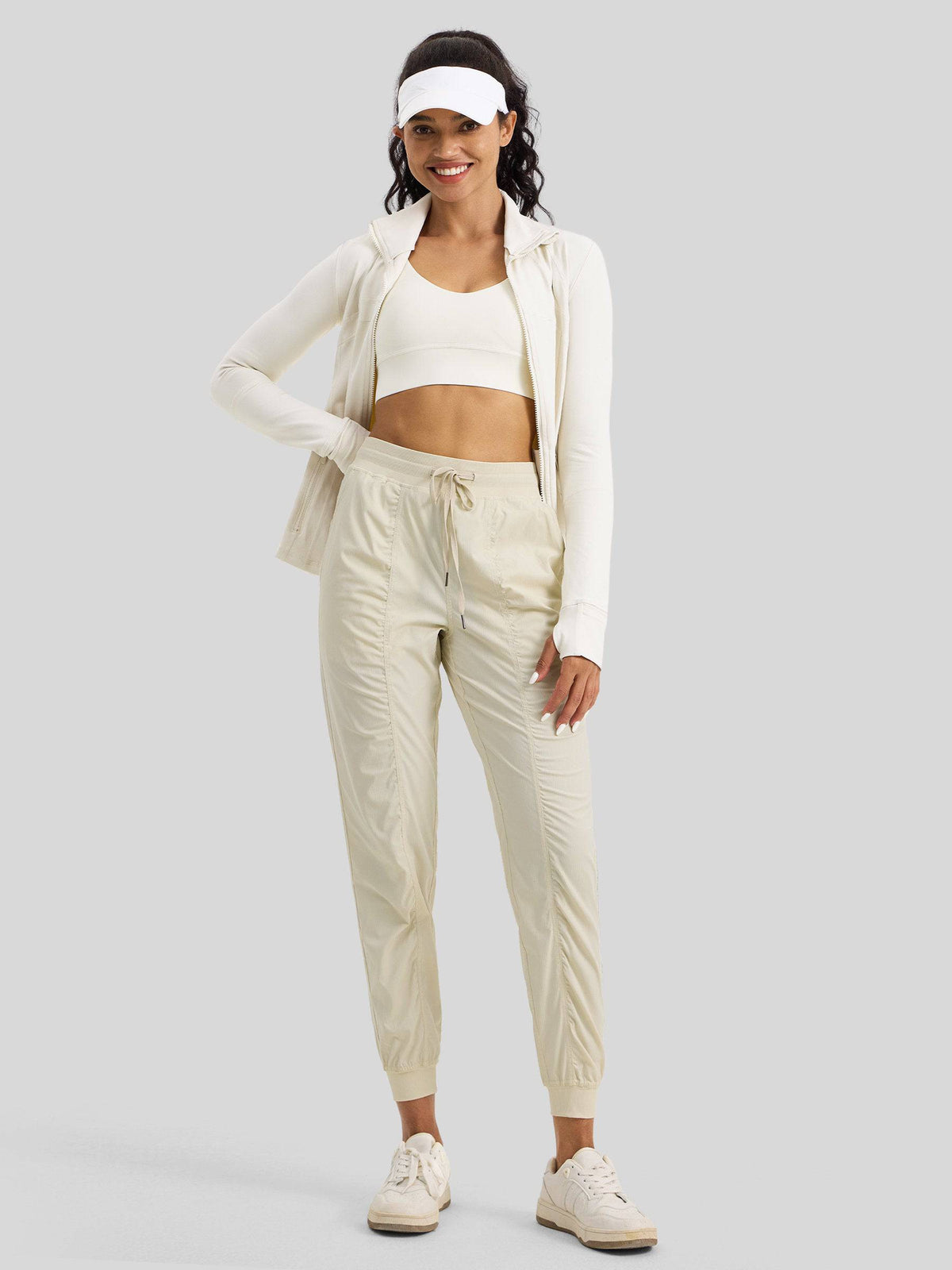 Lavisa - Women's Casual Active Joggers - Quick Dry & Pinstripe