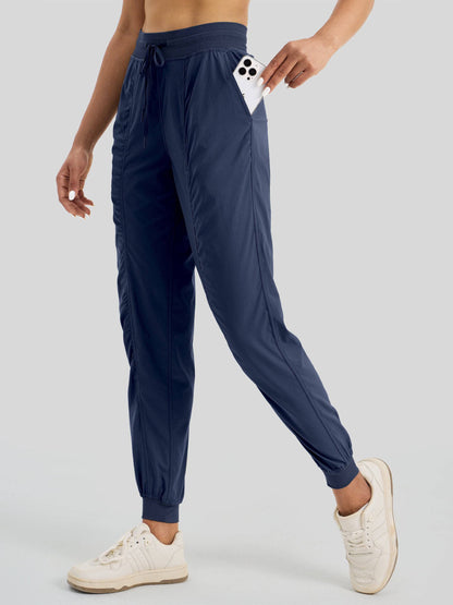Lavisa - Women's Casual Active Joggers - Quick Dry & Pinstripe