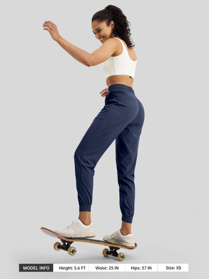 Lavisa - Women's Casual Active Joggers - Quick Dry & Pinstripe