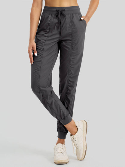 Lavisa - Women's Casual Active Joggers - Quick Dry & Pinstripe
