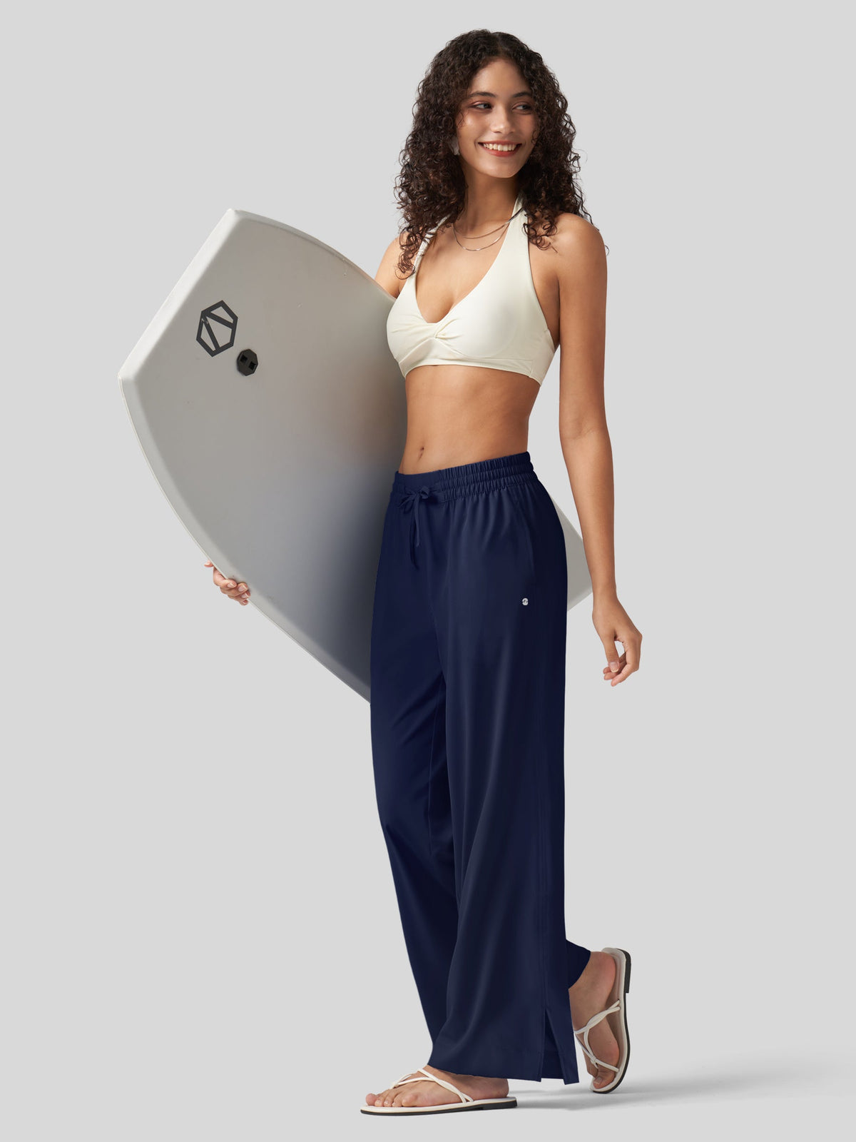 Lavisa - Women's UPF 50+ Beach Cover Up Pants - Quick Dry Wide Leg