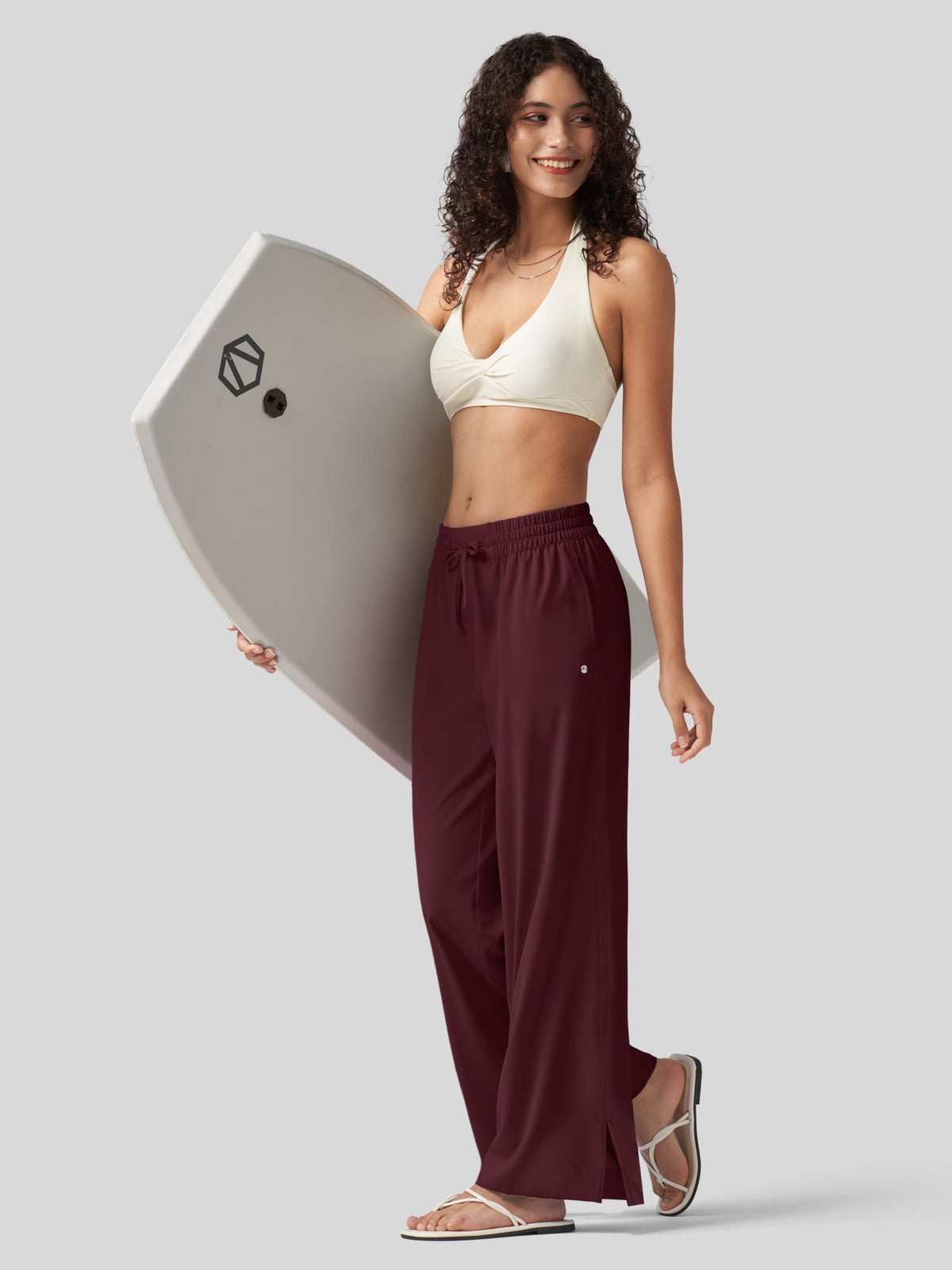 Lavisa - Women's UPF 50+ Beach Cover Up Pants - Quick Dry Wide Leg