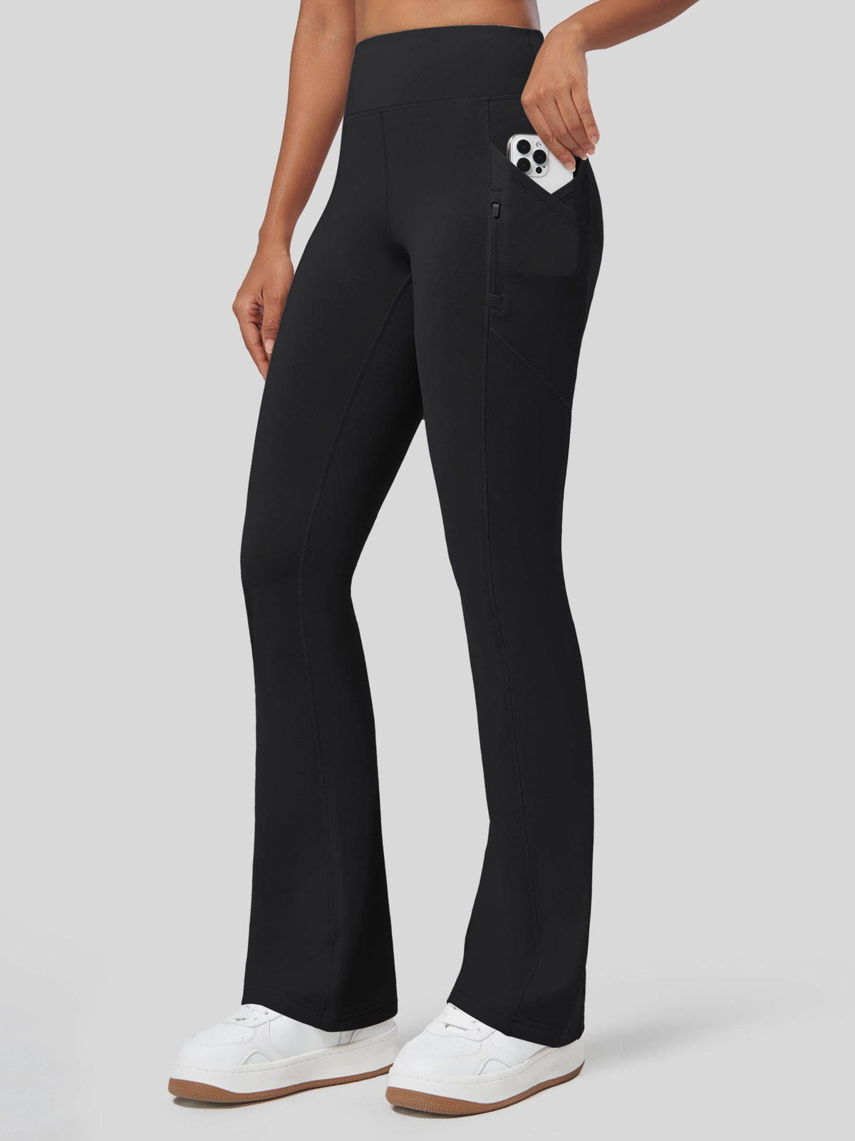 Lavisa - Women's Fleece Lined Bootcut Yoga Pants - Warm & Water-Resistant