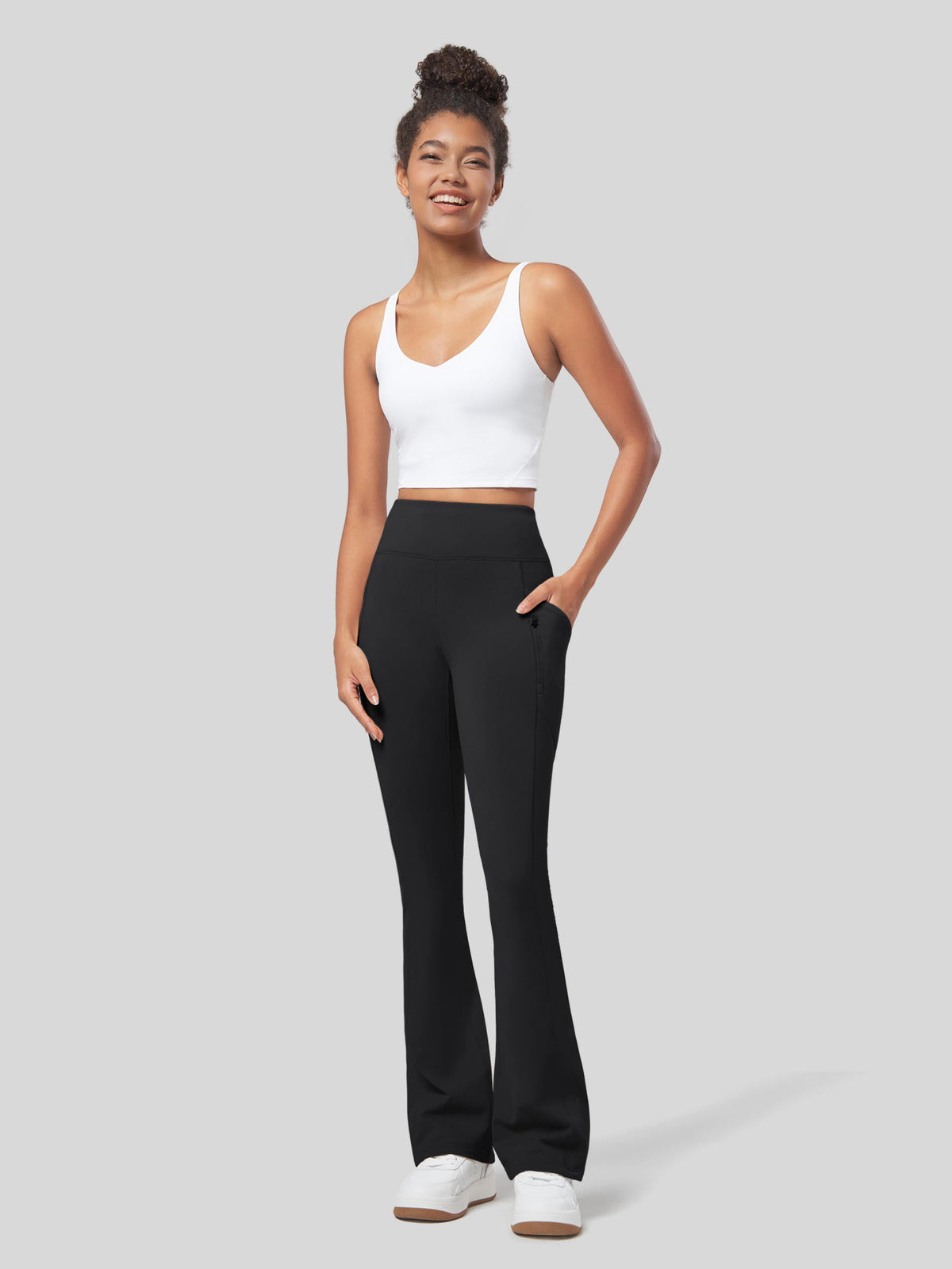 Lavisa - Women's Fleece Lined Bootcut Yoga Pants - Warm & Water-Resistant