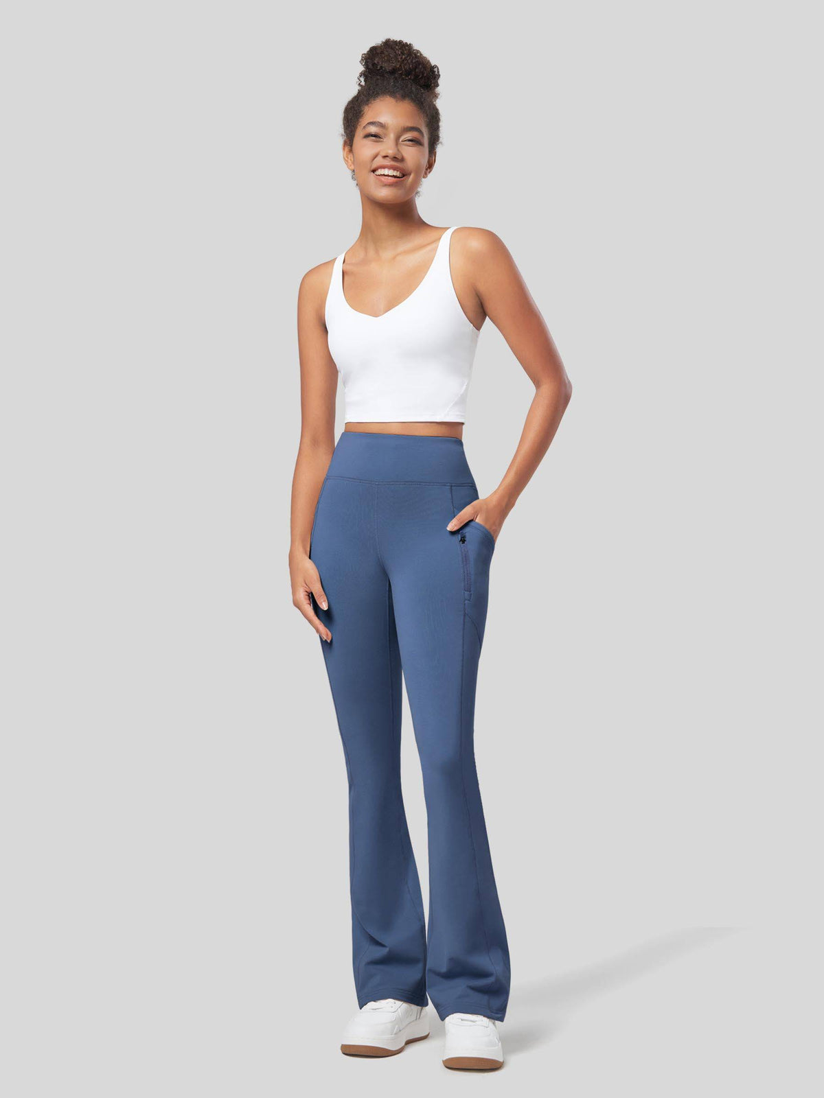Lavisa - Women's Fleece Lined Bootcut Yoga Pants - Warm & Water-Resistant