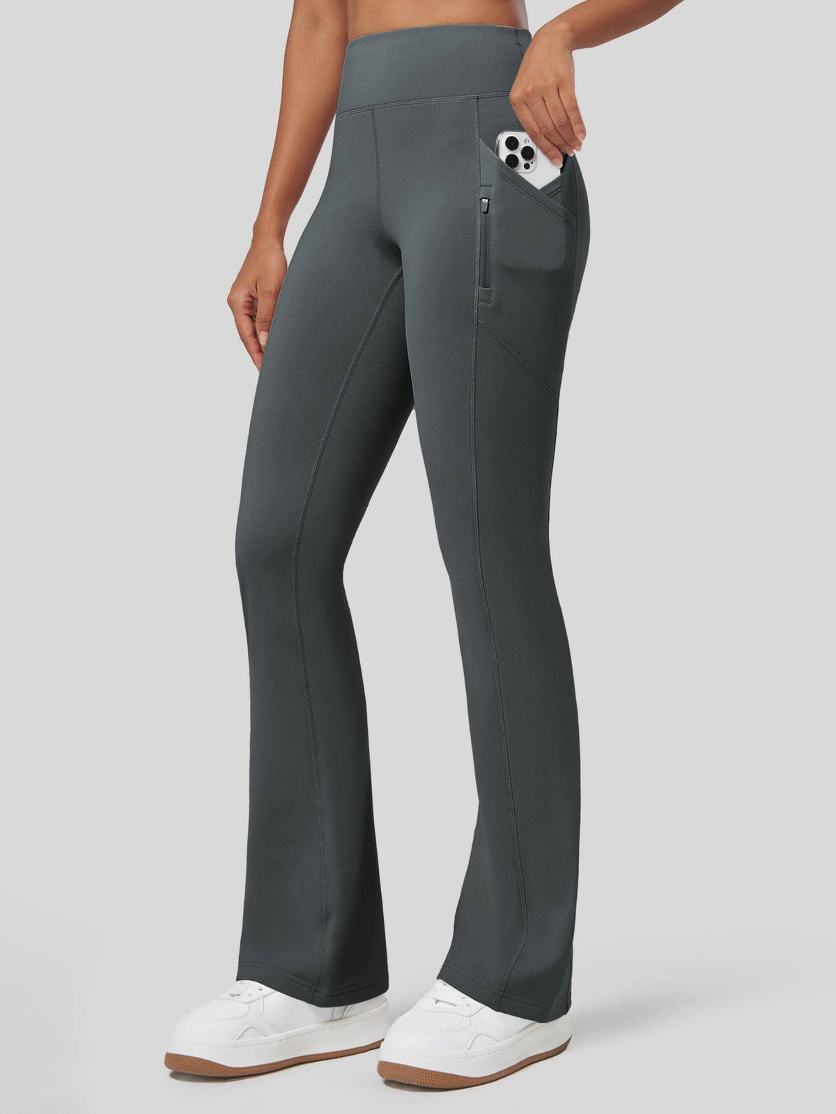 Lavisa - Women's Fleece Lined Bootcut Yoga Pants - Warm & Water-Resistant