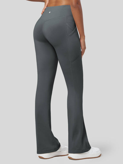 Lavisa - Women's Fleece Lined Bootcut Yoga Pants - Warm & Water-Resistant