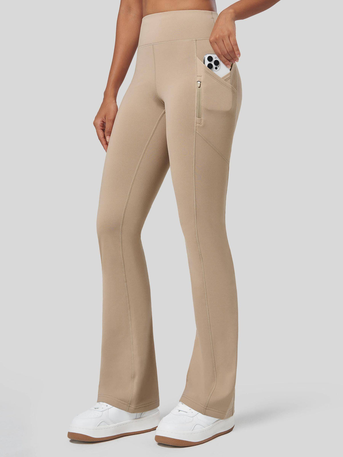 Lavisa - Women's Fleece Lined Bootcut Yoga Pants - Warm & Water-Resistant