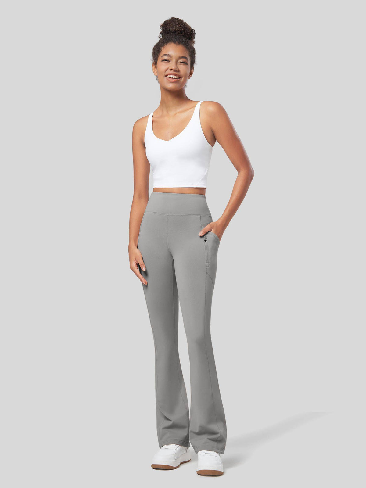 Lavisa - Women's Fleece Lined Bootcut Yoga Pants - Warm & Water-Resistant