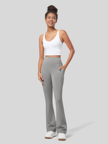 Lavisa - Women's Fleece Lined Bootcut Yoga Pants - Warm & Water-Resistant