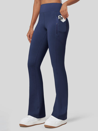 Lavisa - Women's Fleece Lined Bootcut Yoga Pants - Warm & Water-Resistant