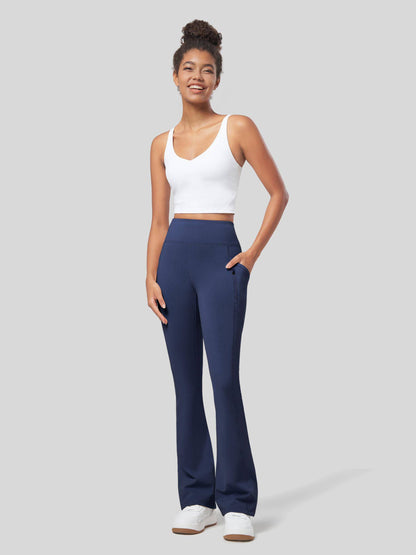 Lavisa - Women's Fleece Lined Bootcut Yoga Pants - Warm & Water-Resistant