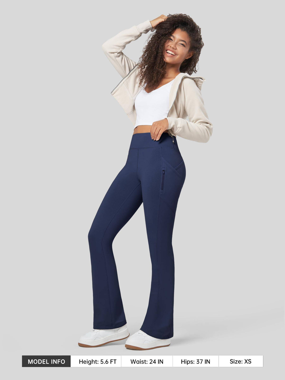 Lavisa - Women's Fleece Lined Bootcut Yoga Pants - Warm & Water-Resistant