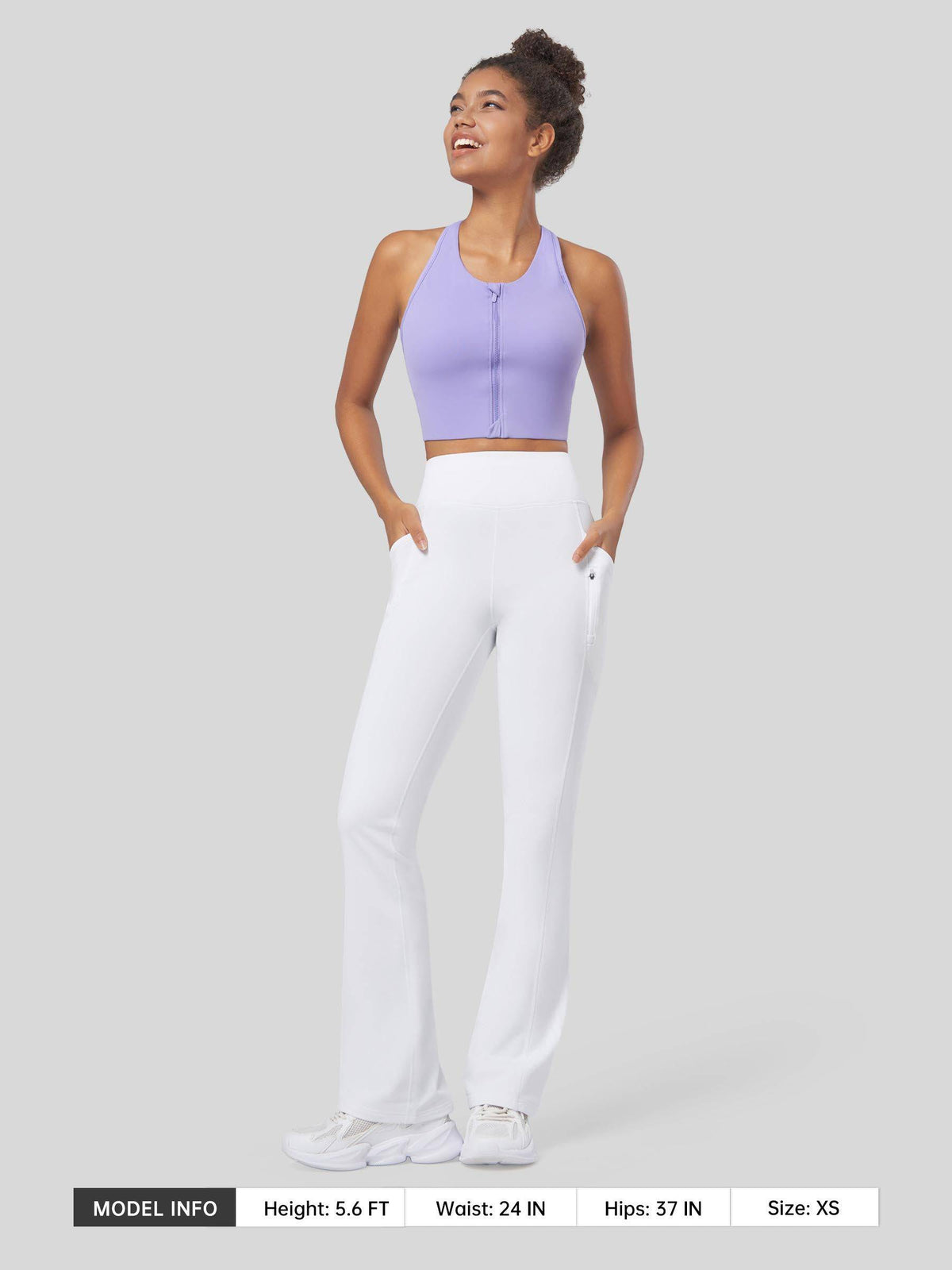 Lavisa - Women's Fleece Lined Bootcut Yoga Pants - Warm & Water-Resistant