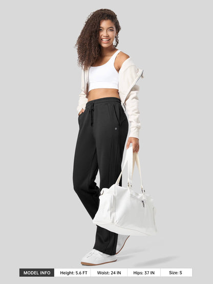 Lavisa - Women's Fleece Straight Leg Sweatpants - Cozy Warmth & Style