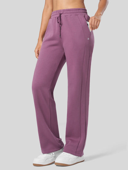 Lavisa - Women's Fleece Straight Leg Sweatpants - Cozy Warmth & Style
