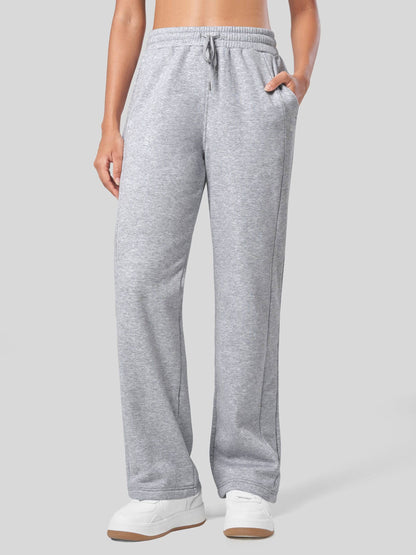 Lavisa - Women's Fleece Straight Leg Sweatpants - Cozy Warmth & Style