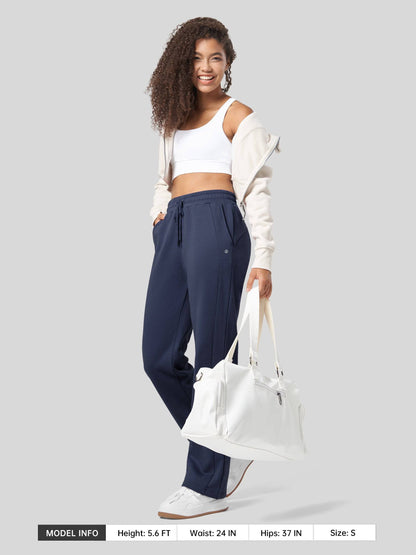 Lavisa - Women's Fleece Straight Leg Sweatpants - Cozy Warmth & Style