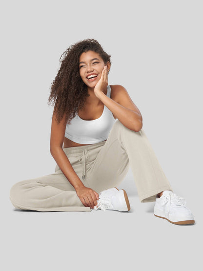 Lavisa - Women's Fleece Straight Leg Sweatpants - Cozy Warmth & Style