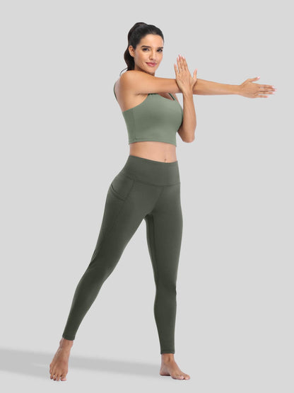 Lavisa - Women's Fluffy Fleece Lined Thermal Leggings with Pockets