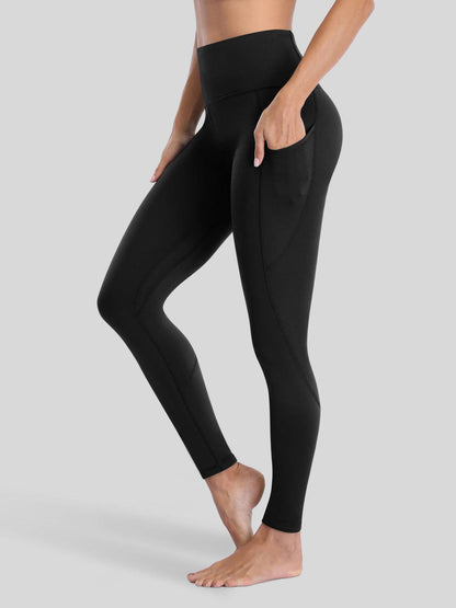 Lavisa - Women's Fluffy Fleece Lined Thermal Leggings with Pockets
