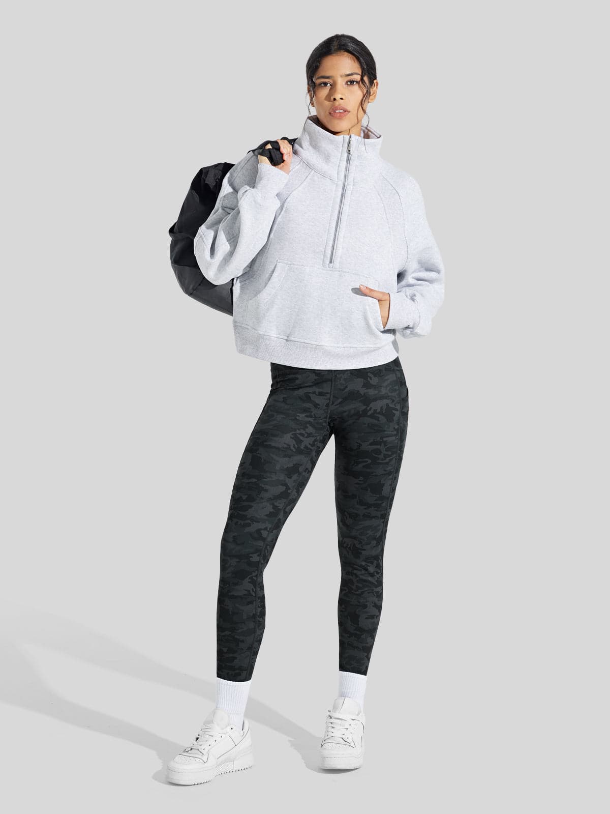 Lavisa - Women's Fluffy Fleece Lined Thermal Leggings with Pockets