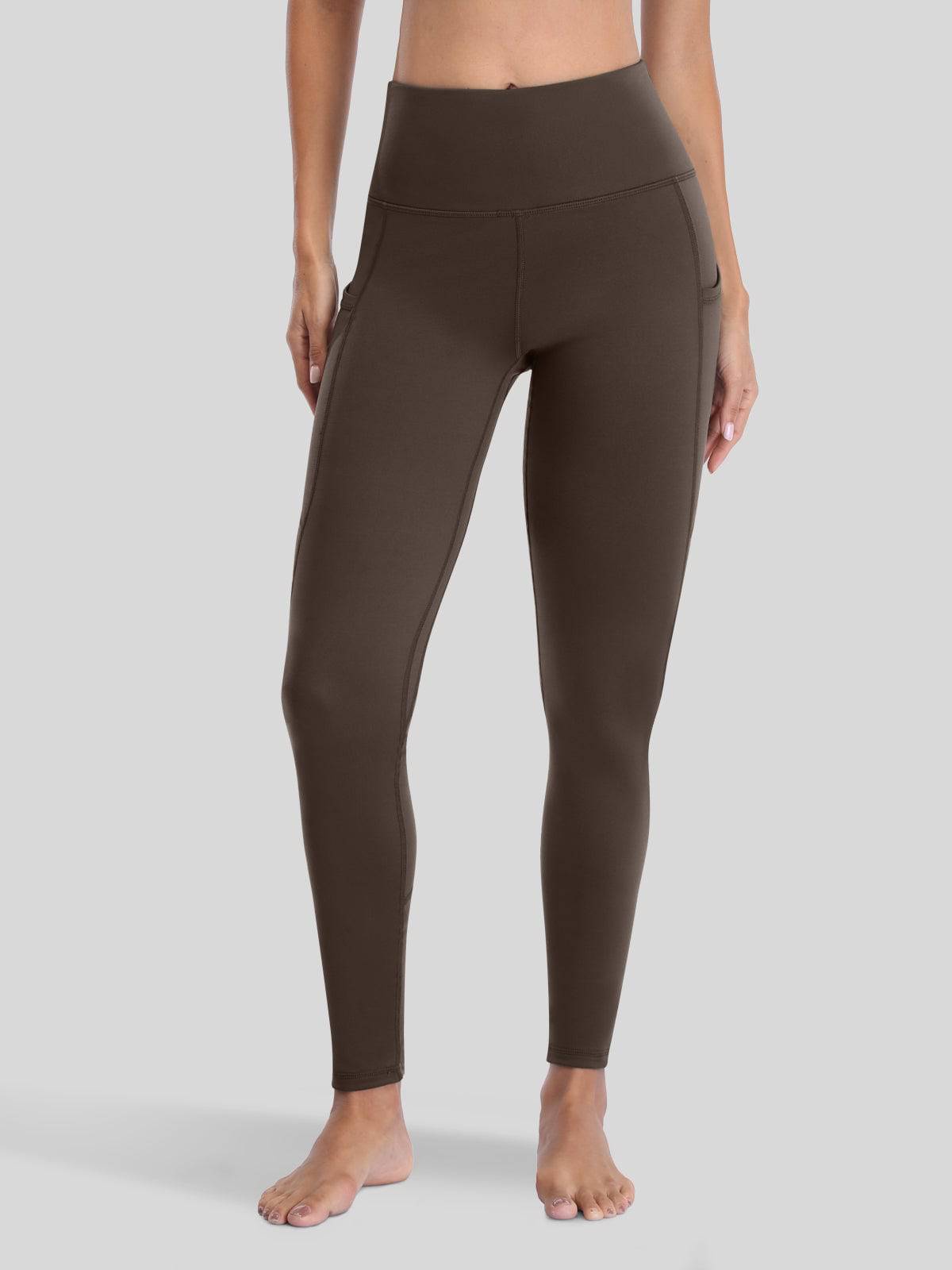 Lavisa - Women's Fluffy Fleece Lined Thermal Leggings with Pockets