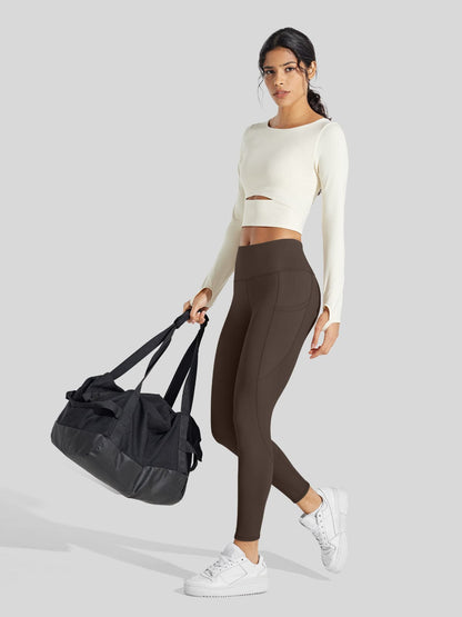 Lavisa - Women's Fluffy Fleece Lined Thermal Leggings with Pockets