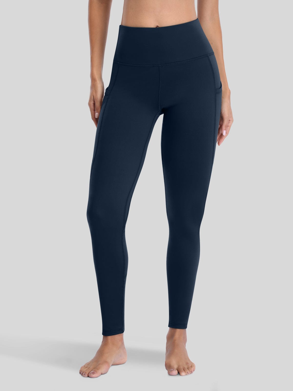 Lavisa - Women's Fluffy Fleece Lined Thermal Leggings with Pockets