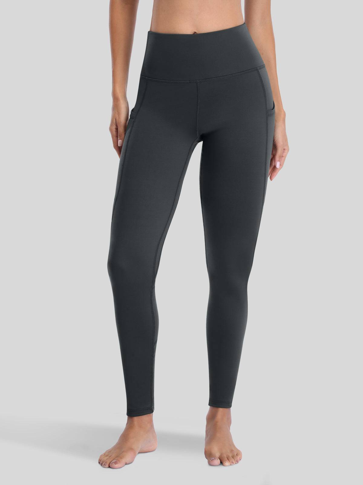 Lavisa - Women's Fluffy Fleece Lined Thermal Leggings with Pockets