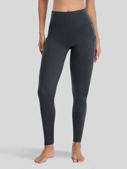 Lavisa - Women's Fluffy Fleece Lined Thermal Leggings with Pockets