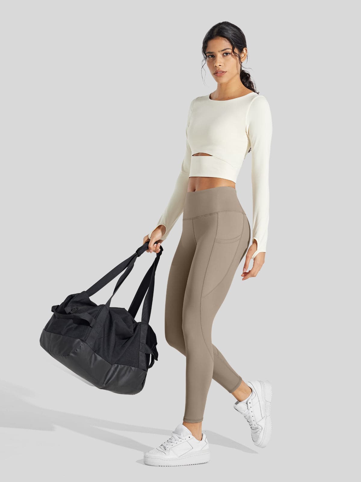 Lavisa - Women's Fluffy Fleece Lined Thermal Leggings with Pockets