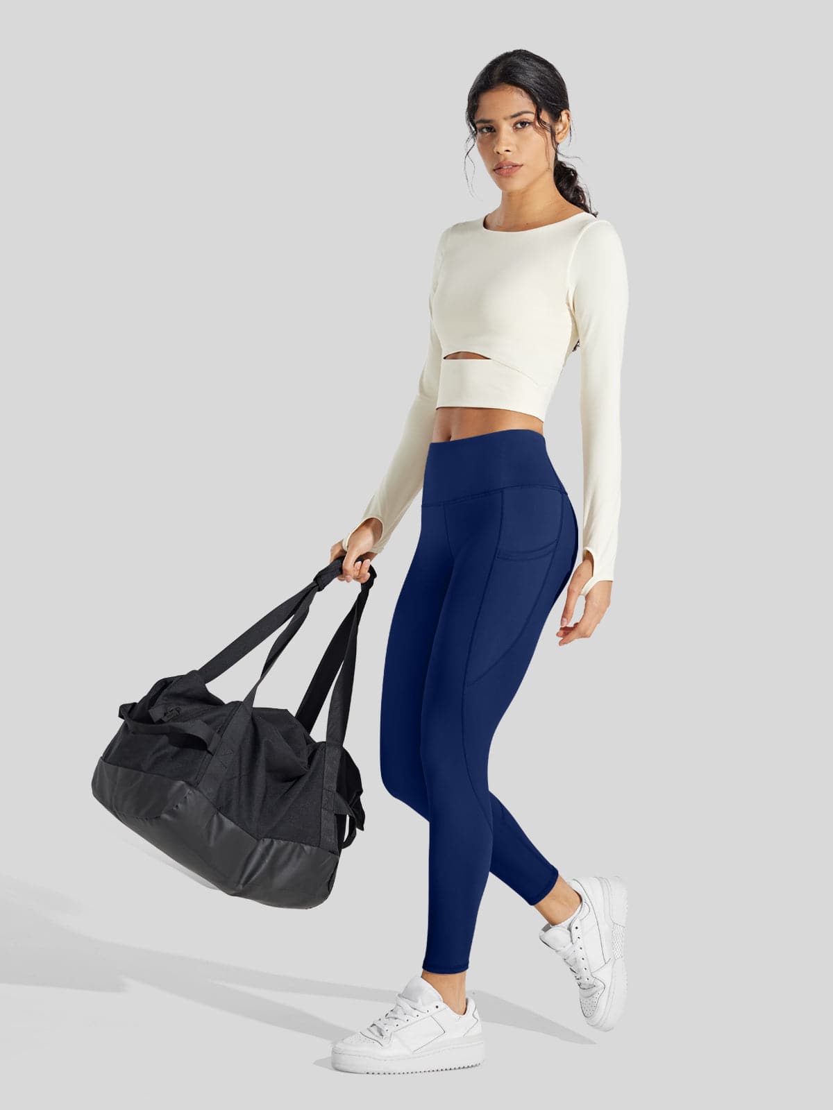 Lavisa - Women's Fluffy Fleece Lined Thermal Leggings with Pockets