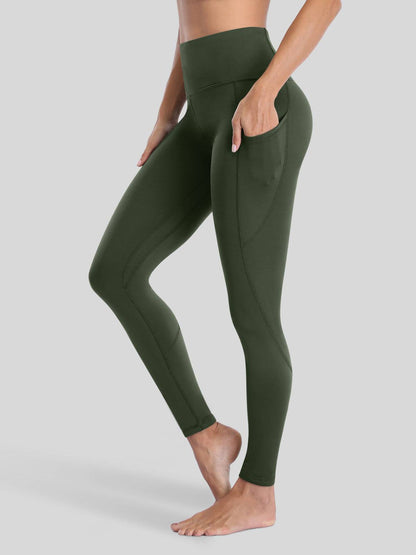 Lavisa - Women's Fluffy Fleece Lined Thermal Leggings with Pockets