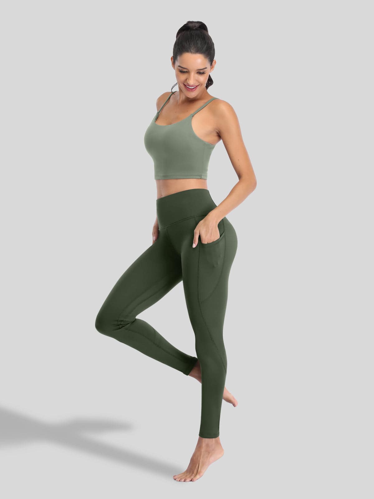 Lavisa - Women's Fluffy Fleece Lined Thermal Leggings with Pockets