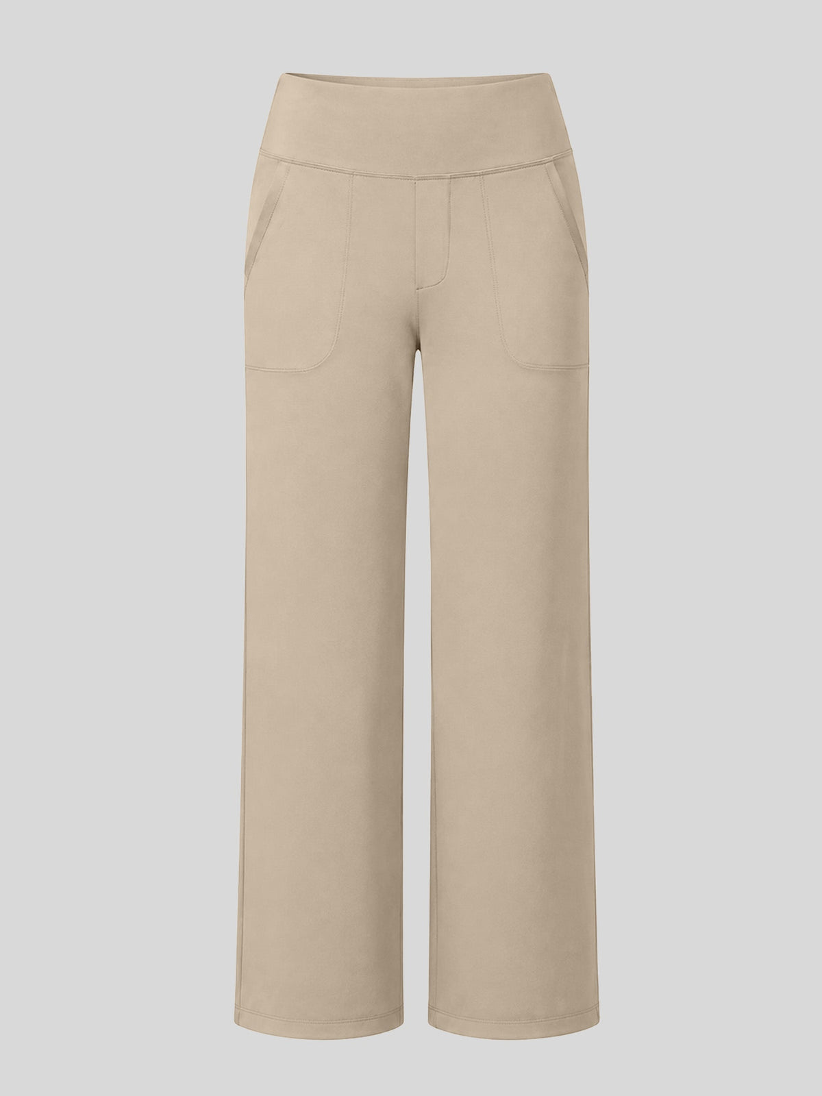 Lavisa - Women's High Rise Yoga Dress Pants - Wide Leg Work Trousers