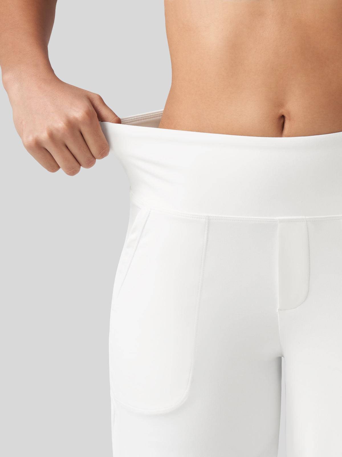 Lavisa - Women's High Rise Yoga Dress Pants - Wide Leg Work Trousers