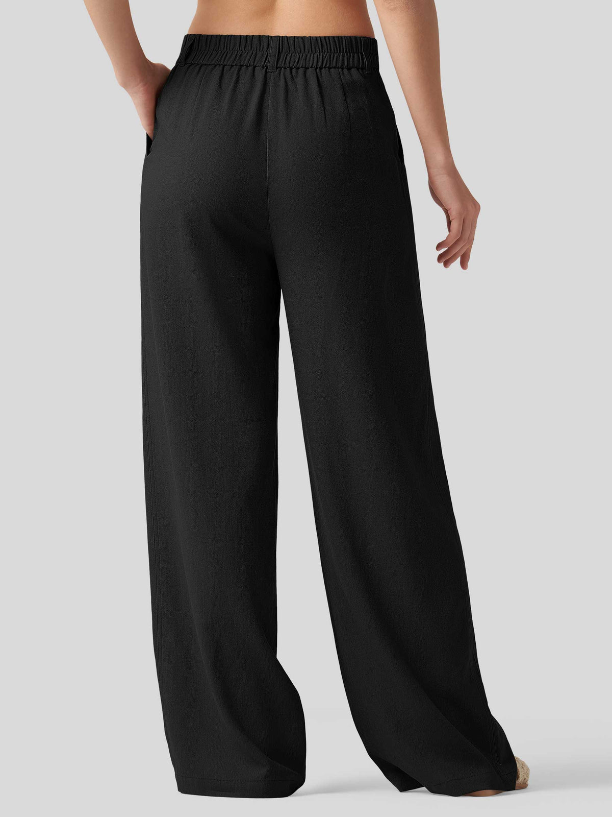 Lavisa - Women's Linen Wide Leg Pants - Flat Front & Comfortable